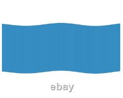 Swim Central 18 x 33FT Solid Blue 48/52IN Oval Overlap Above Ground Pool Liner