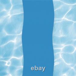 Swim Central 18 x 33FT Solid Blue 48/52IN Oval Overlap Above Ground Pool Liner