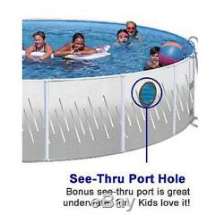 Swim'N Play Round Above Ground Pool Liner with Port Hole Choose Size