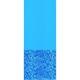 Swimline 15 Foot Swirl Blue Round Above Ground Swimming Pool Wall Overlap Liner