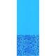 Swimline 21 Foot Swirl Blue Round Above Ground Pool Wall Overlap Liner (Used)