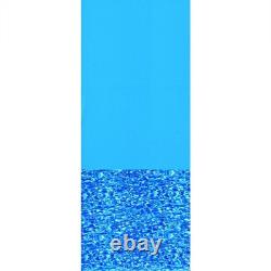 Swimline 21 Foot Swirl Blue Round Above Ground Pool Wall Overlap Liner (Used)