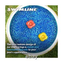 Swimline 24 Feet Round Overlap Above Ground Pool Liner Standard Gauge with Sw