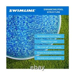Swimline 24 Feet Round Overlap Above Ground Pool Liner Standard Gauge with Sw