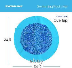 Swimline 24-Feet round Swirl Bottom Overlap Liner Standard Gauge