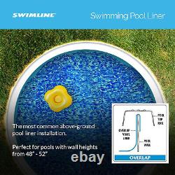 Swimline 24-Feet round Swirl Bottom Overlap Liner Standard Gauge