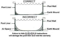 Swimline 24-Feet round Swirl Bottom Overlap Liner Standard Gauge