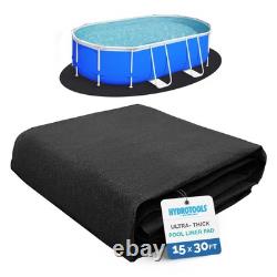 Swimline Hydrotools Above Ground Oval Liner Pad, Pool Protector Mat, 15 x 30 Ft