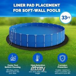 Swimline Hydrotools Above Ground Round Liner Pad, Pool Protector Mat, (Open Box)