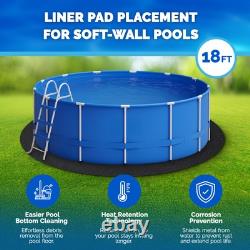 Swimline Hydrotools Above Ground Round Liner Pad Pool Protector Mat18'(Open Box)