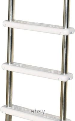 Swimline Hydrotools Above Ground Stainless Steel Heavy-Duty Pool Deck Ladder