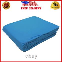 Swimline LI184820 18' Solid Blue Round Above Ground Swimming Pool Overlap Liner