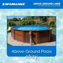 Swimline LI184825 18 Ft Round Blue Overlap Pool Liner 25 Gauge 48/52 New
