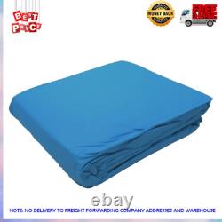 Swimline LI244820 24' Solid Blue Round Above Ground Swimming Pool Overlap Liner