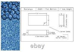 Swimline Rectangular Boulder Beaded 4' Flat Bottom Liner for use with Kayak Pools