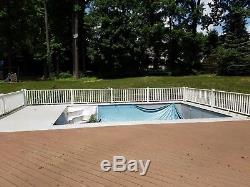 Swimming Pool 16' wide x 24' long x 4' deep used with heater needs new liner