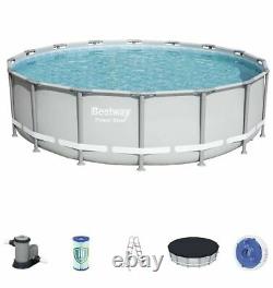 Swimming Pool 16' x 48 Bestway Power Steel Set with Pump Ladder & Cover Brand NEW