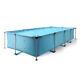 Swimming Pool Above Ground 15ft Rectangular Frame Pools Blue Family Outdoor Use