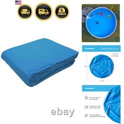 Swimming Pool Liner 24 Feet Round Vinyl Overlap Standard Gauge Blue