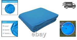 Swimming Pool Liner 24 Feet Round Vinyl Overlap Standard Gauge Blue
