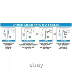 Swirl Bottom 18 Ft. Round 48 In. 52 In. D Overlap Pool Liner above Ground