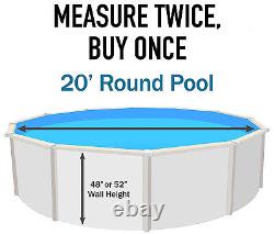 Swirl Bottom Above Ground Overlap Swimming Pool Liner 25 Gauge (Choose Size)