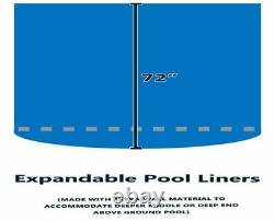 Swirl Bottom Overlap 72 Expandable Swimming Pool Liner 25 Gauge Choose Size