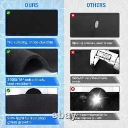 TIXANF 18FT Pool Liner Pad 350G/M² Thicker, Seamless Above Ground 18FT, Black