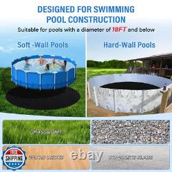 TIXANF 300G/M² Thicker 18FT Pool Liner Pad, Seamless Above Ground Pool Liner