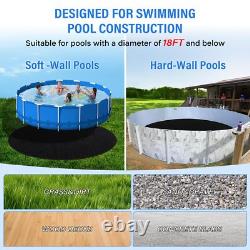 TIXANF 300G/M² Thicker 18FT Pool Liner PadSeamless Above Ground Pool Liner Th