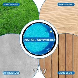 Tacsal 24' Round Pool Liner Pad for Above Ground Swimming Pools, Geotextile