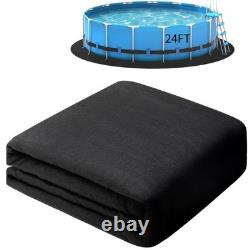 Tacsal 24' Round Pool Liner Pad for Above Ground Swimming Pools, Geotextile