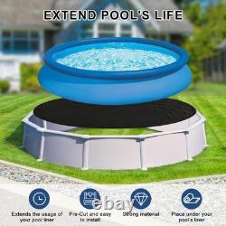 Tacsal 24' Round Pool Liner Pad for Above Ground Swimming Pools, Geotextile