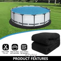 Tacsal 24' Round Pool Liner Pad for Above Ground Swimming Pools, Geotextile