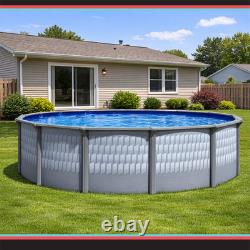 Testudo 52 Above Ground Swimming Pool with Overlap Liner & Wide Mouth Skimmer