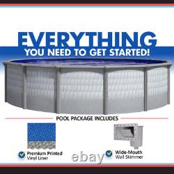 Testudo 52 Above Ground Swimming Pool with Overlap Liner & Wide Mouth Skimmer