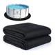 TezhiIe 350g/M&sup2; Thicker Round Pool Liner Mat, Above Ground Pool Pad, 18.04ft