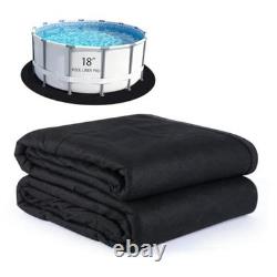 TezhiIe 350g/M² Thicker Round Pool Liner Mat, Above Ground Pool Pad, 18.04ft