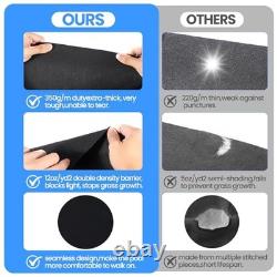 TezhiIe 350g/M² Thicker Round Pool Liner Mat, Above Ground Pool Pad, 18.04ft