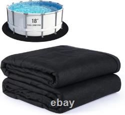 TezhiIe 350g/M² Thicker Round Pool Liner Mat Above Ground Pool Pad Prevents