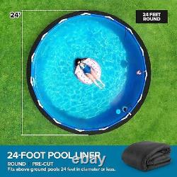 Thick Weather-Resistant Pool Liner Pad for 24' Round Pools Puncture Protection