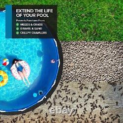 Thick Weather-Resistant Pool Liner Pad for 24' Round Pools Puncture Protection