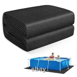 Thickened 10x7 FT Pool Liner Pad for Rectangular Above Ground Pools Durable &