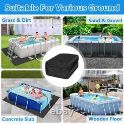 Thickened 10x7 FT Pool Liner Pad for Rectangular Above Ground Pools Durable &
