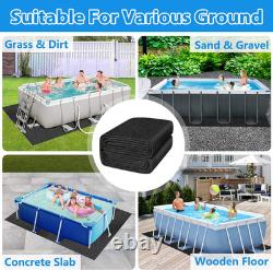 Thickened Pool Liner Pad for above Ground Pool, 20'X 12' Rectangle under Pool Ma