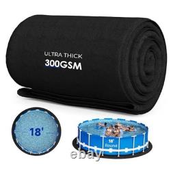 Thickened Round Pool Liner Pad for Above Ground Swimming Pools, Heavy Duty 18FT