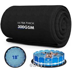 Thickened Round Pool Liner Pad for Above Ground Swimming Pools, Heavy Duty 18FT