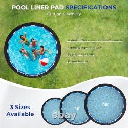 Thickened Round Pool Liner Pad for Above Ground Swimming Pools, Heavy Duty 18FT