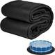 Thicker 18' Round Pool Liner Pad for Above Ground Swimming Pools, Black Pool