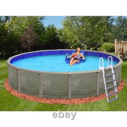 Trinity 52 Deep Above Ground Swimming Pool Package Salt Friendly Resin